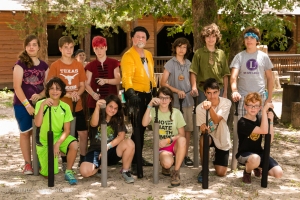 Sherwood Forest Summer Camp 2015 - swordplay group photo